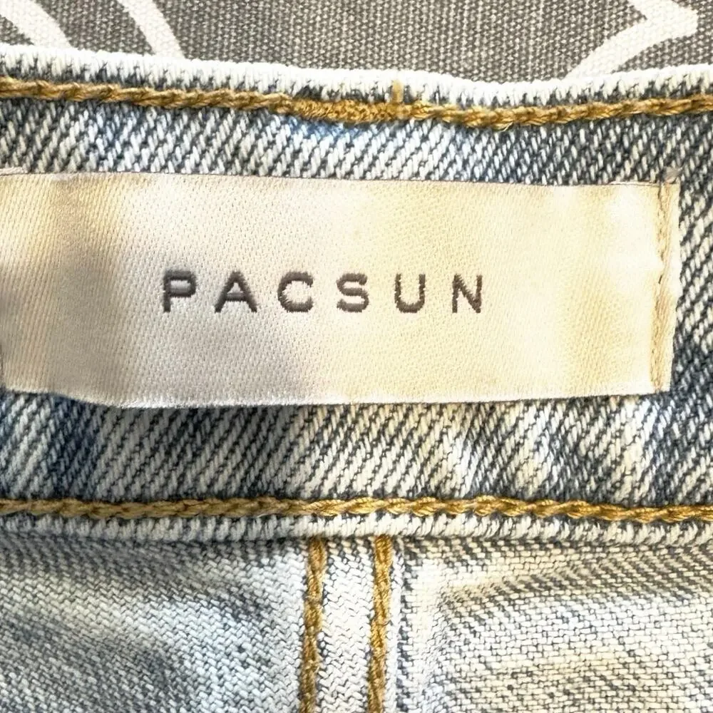 PACSUN Jeans Men’s 28 30 Athletic Slim Distressed Fade Grunge Casual Denim Punk